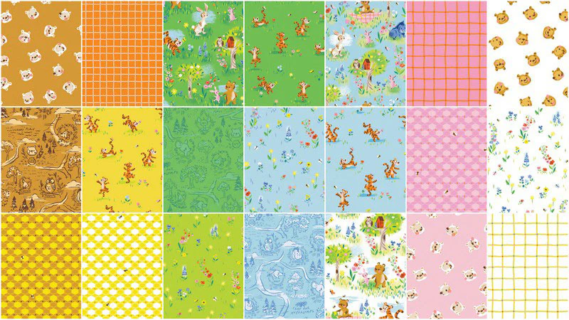 100 Aker Woods Fat Quarter Bundle - Image 3