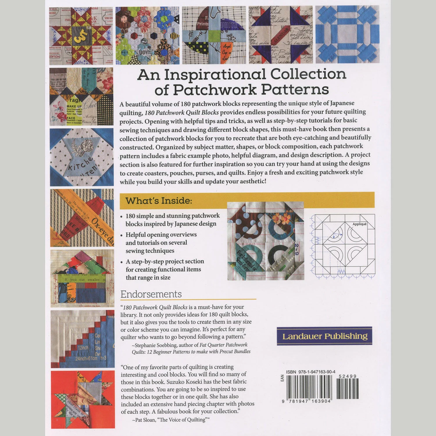 180 Patchwork Quilt Blocks Book - Image 2