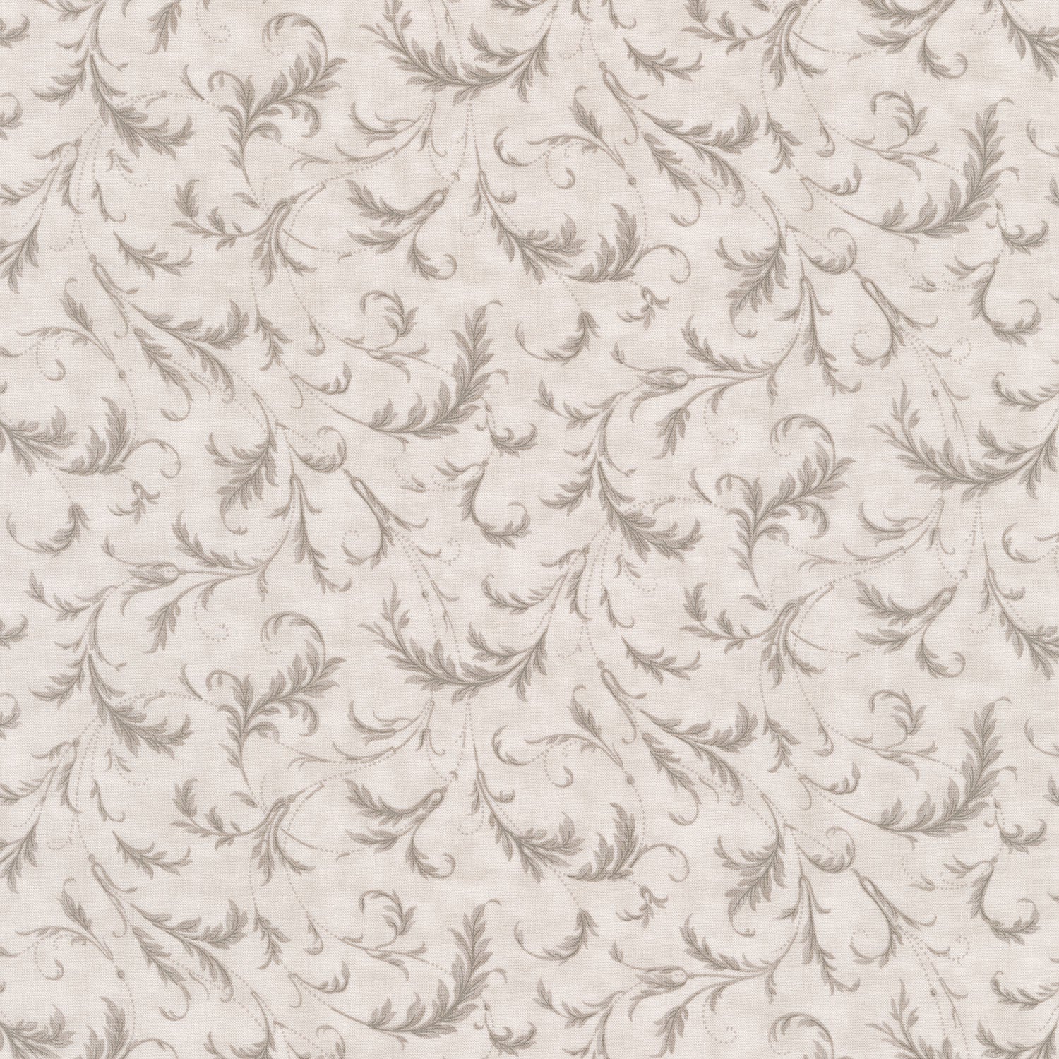 3 Sisters Favorites Vintage Linens - Flourishing Plaza Silver Yardage