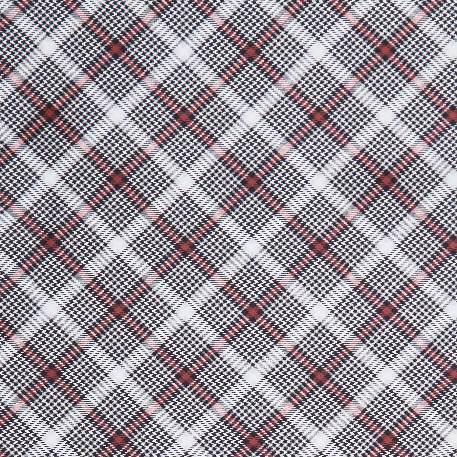 A Botanical Season - Festive Tartan Grey/Red 2 Yard Cut - Image 2