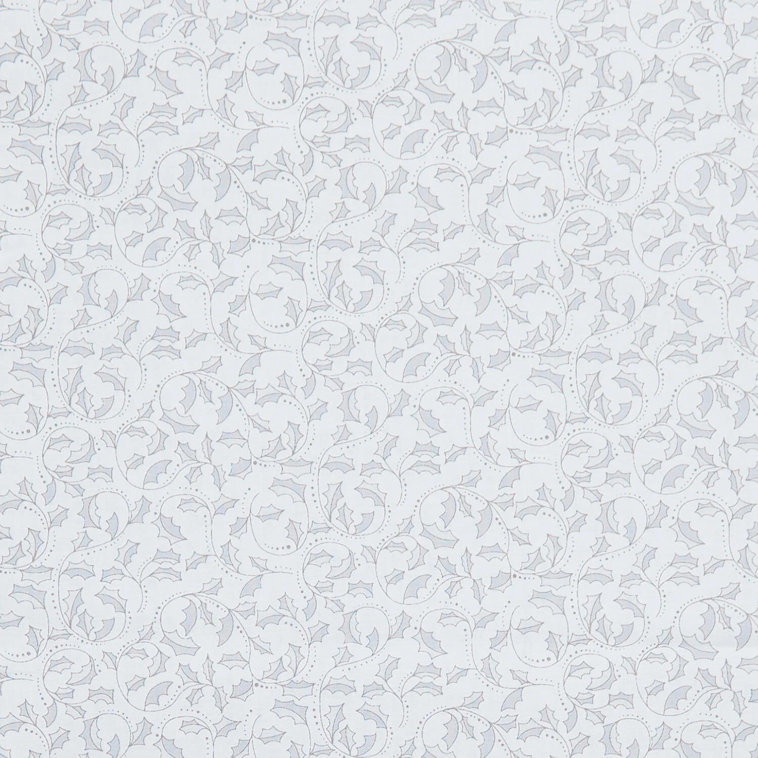 A Botanical Season - Holly Leaf Scroll Grey 2 Yard Cut - Image 2