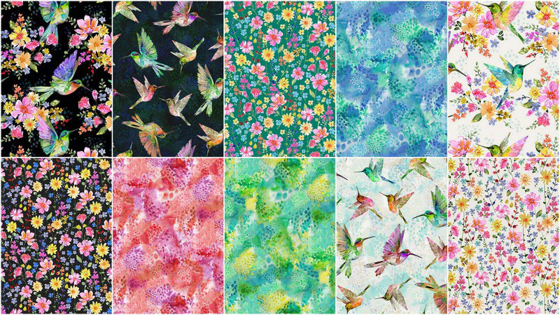 A Hummingbird's Charm Fat Quarter Bundle - Image 3