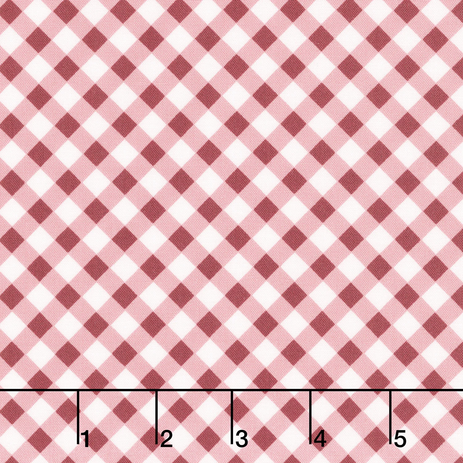 A Walk on the Prairie - Gingham Dusty Rose Yardage