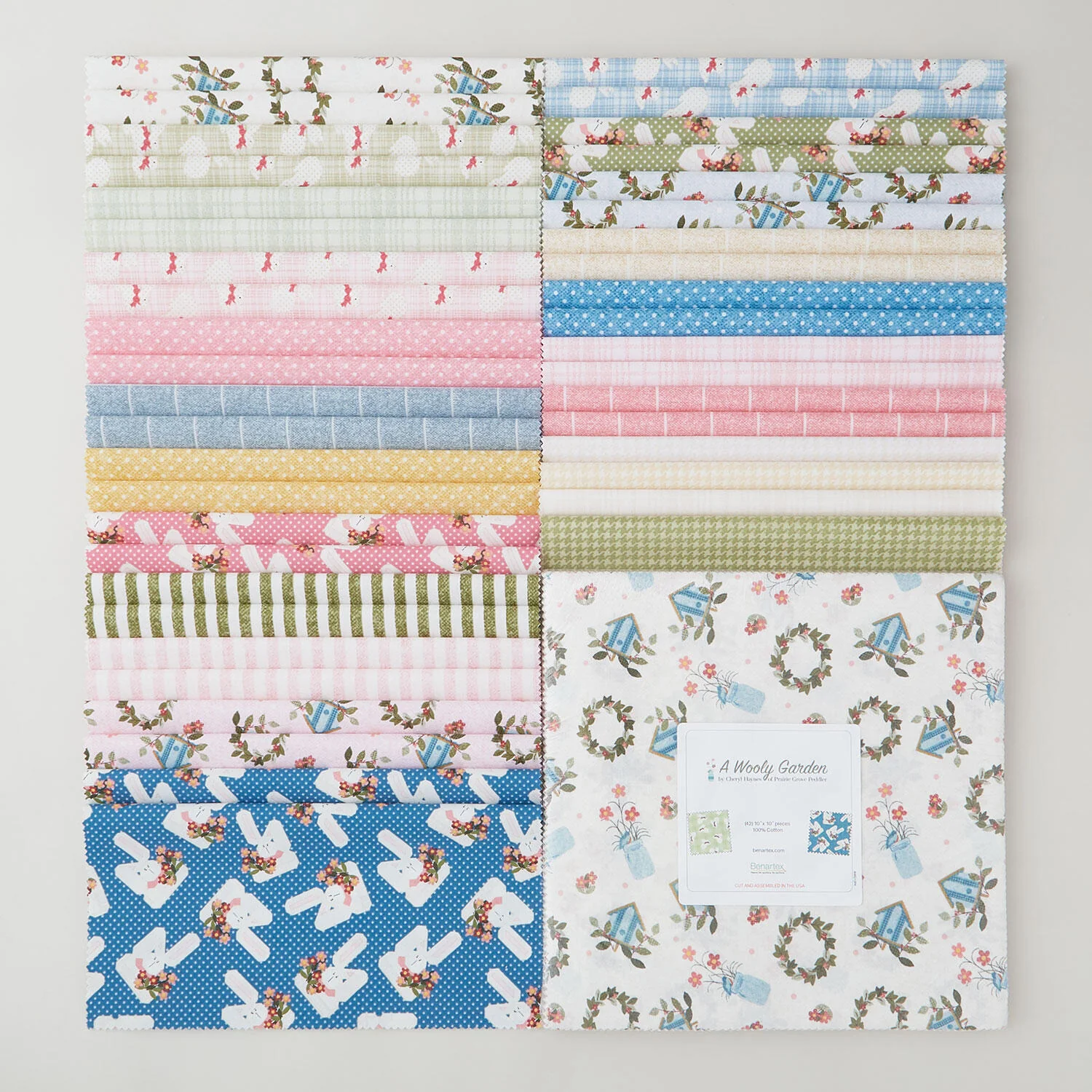 A Wooly Garden Favorites 10" Squares