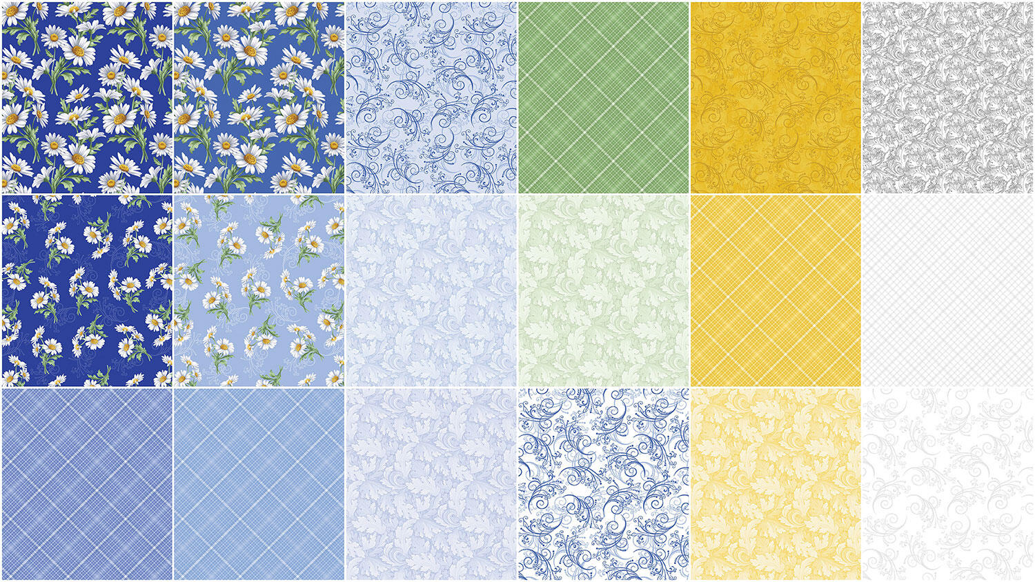 All About Daisies 10" Squares - Image 3