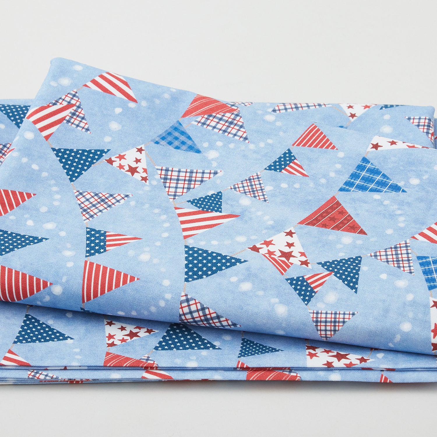 All American - Patriotic Pennants Blue 2 Yard Cut