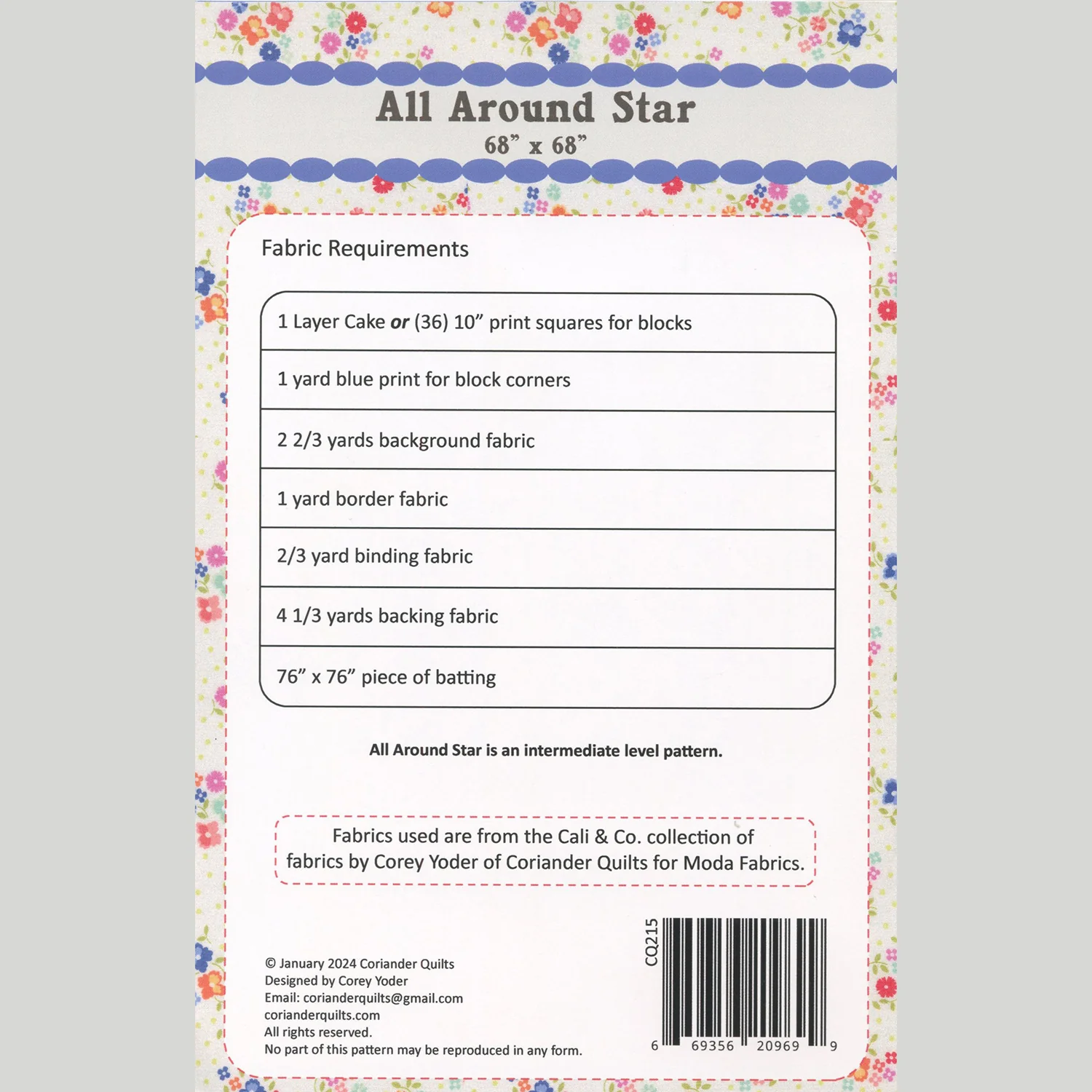 All Around Star Quilt Pattern - Image 2
