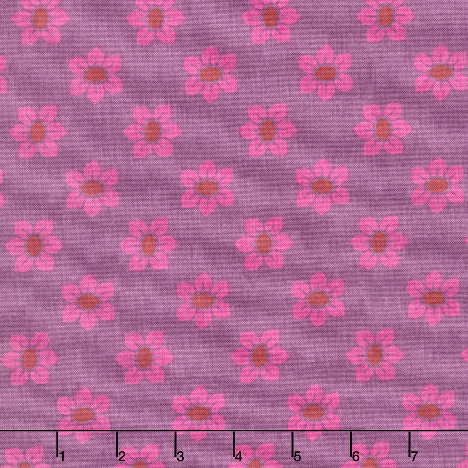 Allegory - Stamped Plum Yardage