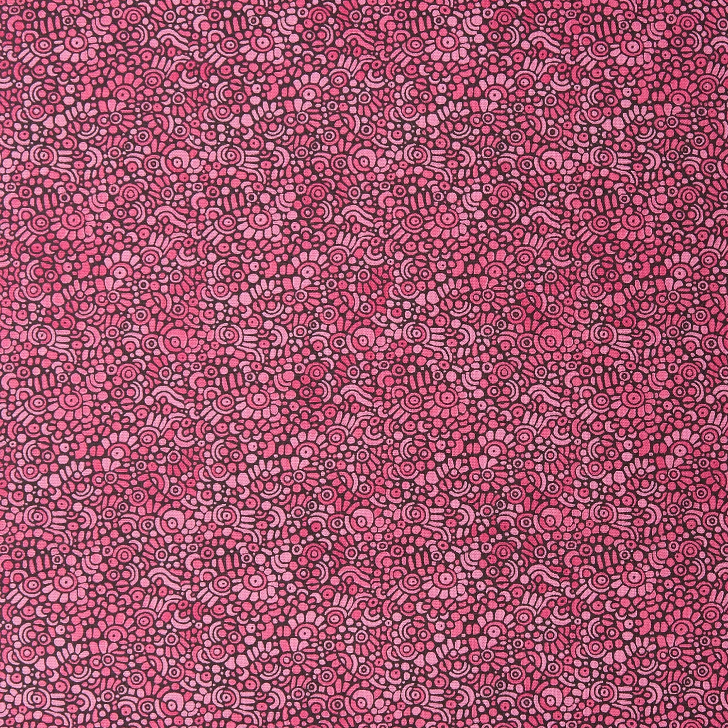 Alluring Peacock - Pebble Mosaic Fuchsia 2 Yard Cut - Image 2