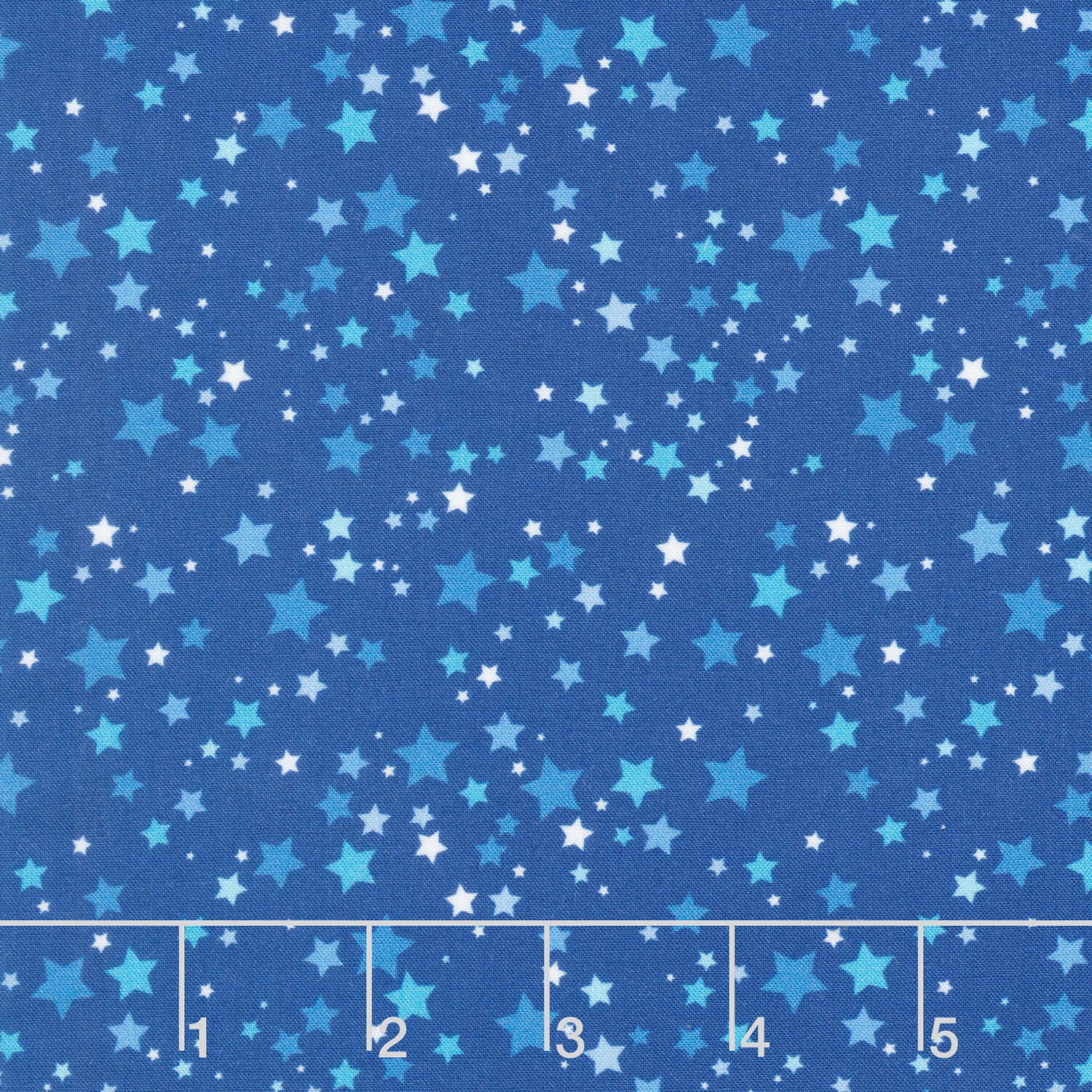 Amazing Alphabet - Stars Blue Yardage