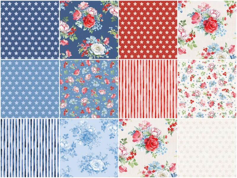Americana Digitally Printed Fat Quarter Bundle - Image 3