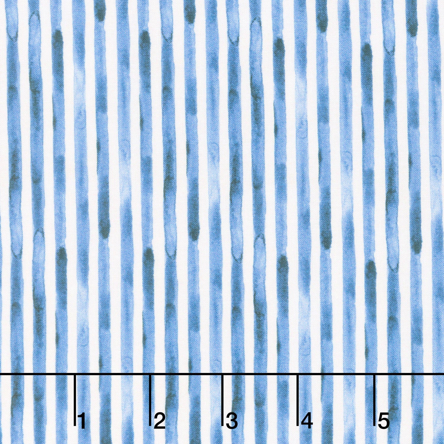 Americana - Stripe Dark Denim Digitally Printed Yardage