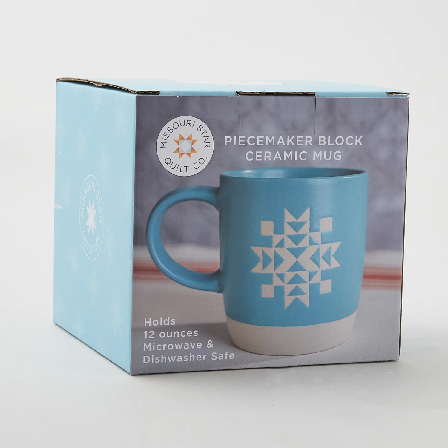 Missouri Star Quilter's are Piecemakers Aqua Mug - Image 4