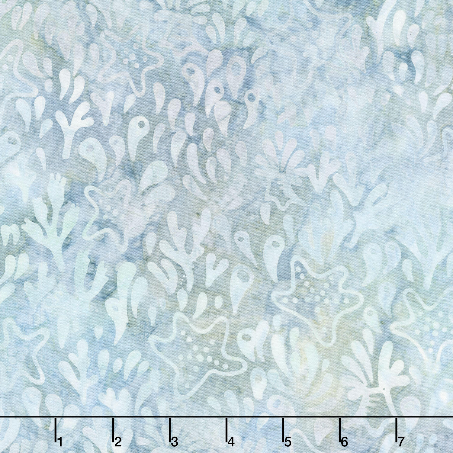 Artisan Batiks - Coastal Shells Starfish, Kelp Ocean Yardage