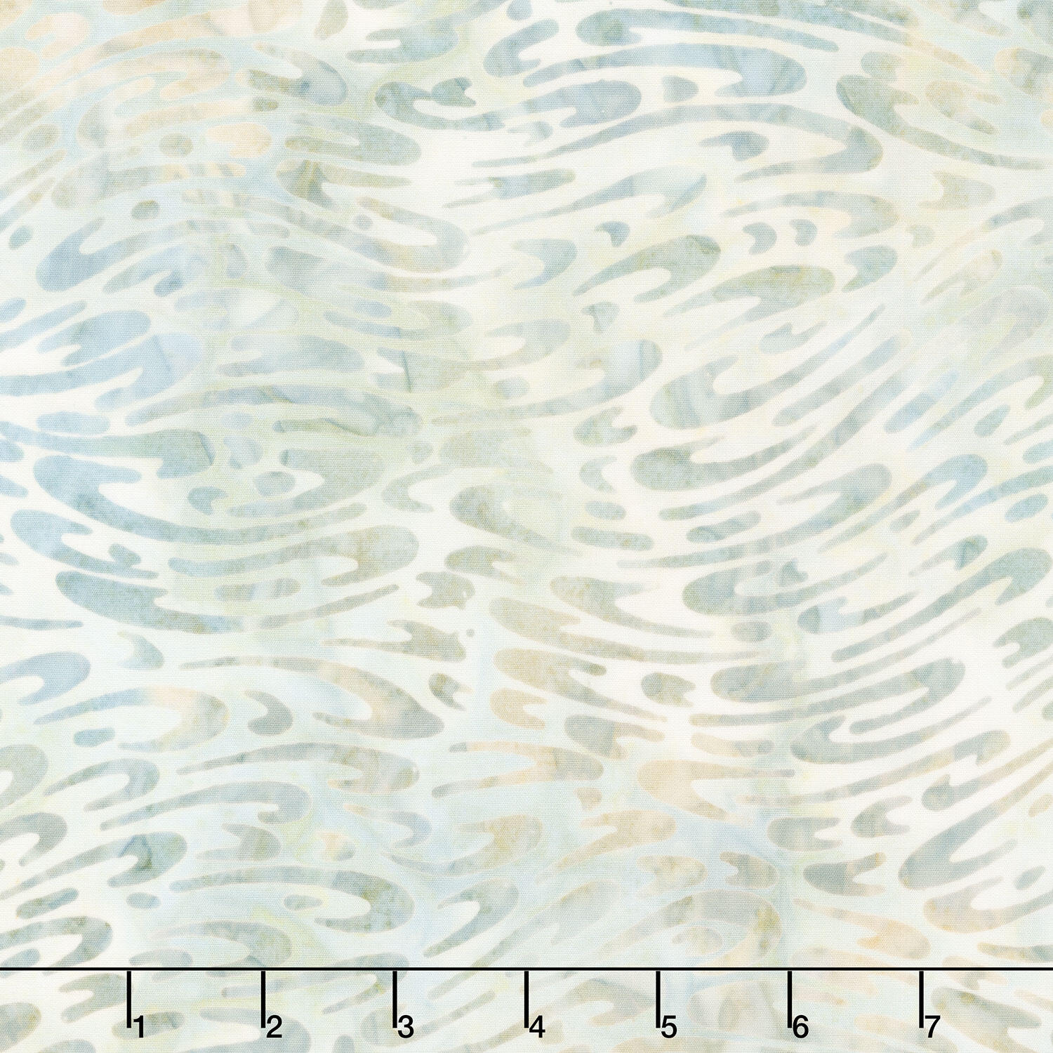 Artisan Batiks - Coastal Shells Water Ripples Mist Yardage