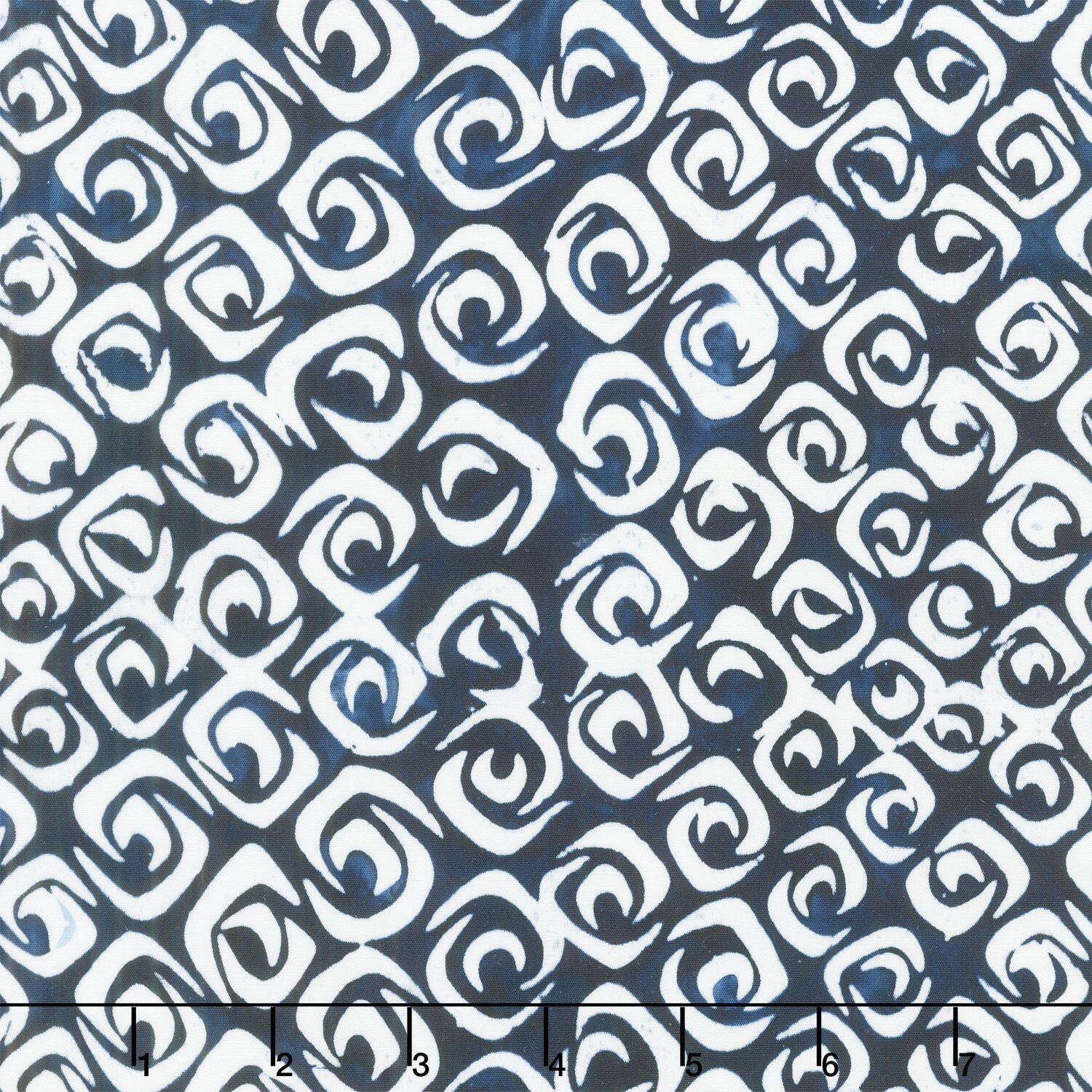 Artisan Batiks - Kasuri Packed Crescents Indigo Yardage