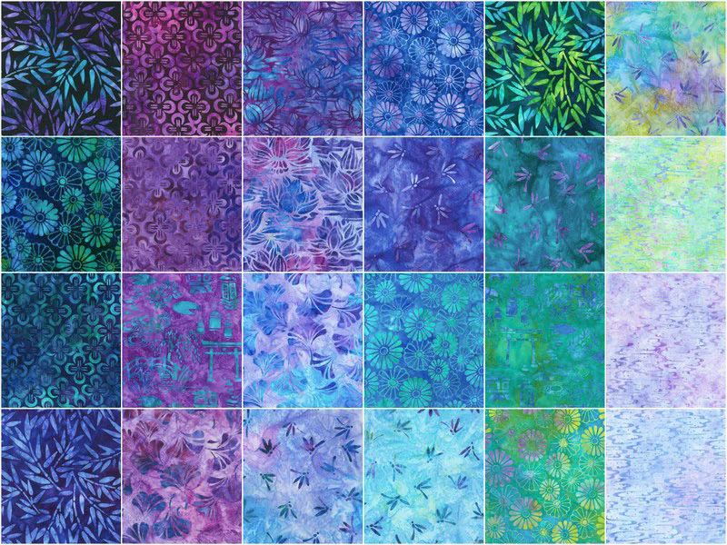 Artisan Batiks Tranquil Gardens Ten Squares - Image 3