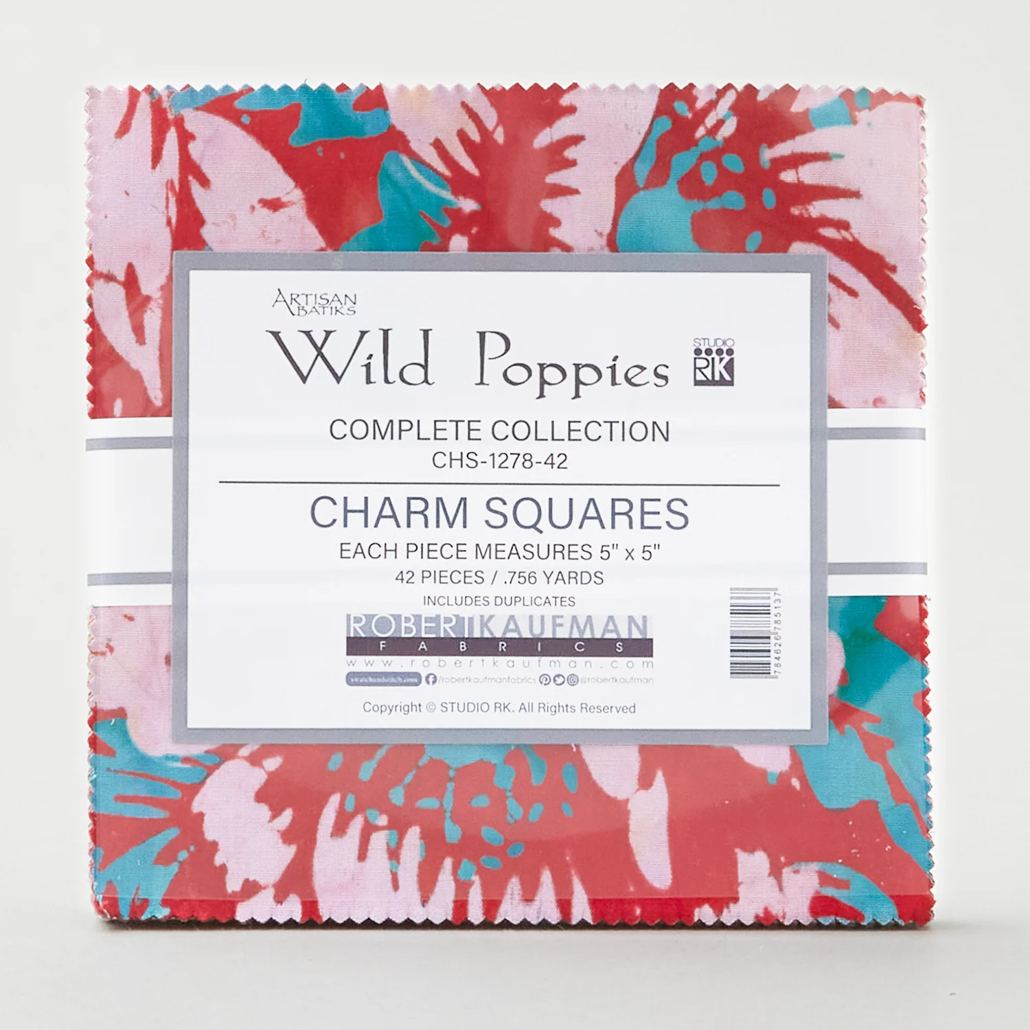 Artisan Batiks - Wild Poppies Charm Pack - Image 2