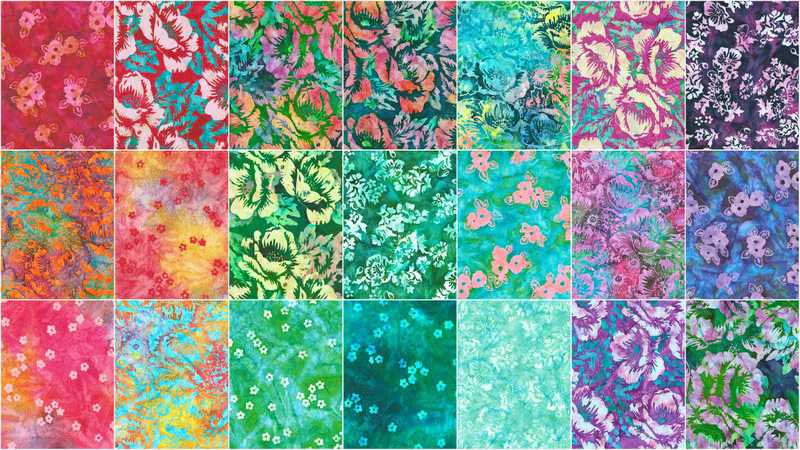 Artisan Batiks - Wild Poppies Ten Squares - Image 3