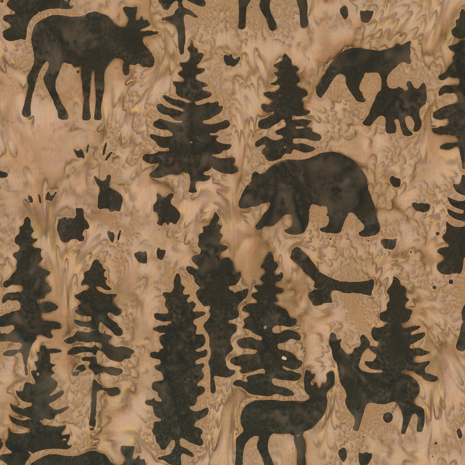 Artisan Batiks - Woodland Wonders Forest Walnut Yardage