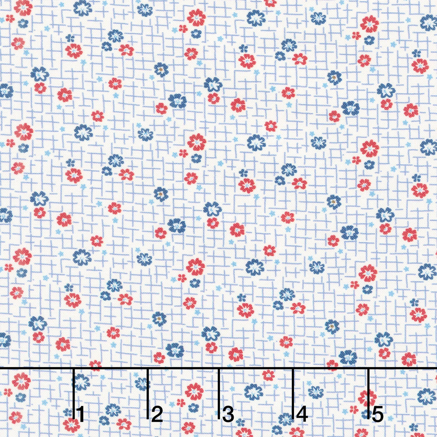 Aunt Grace Goes Scrappy - Grid Cream Yardage