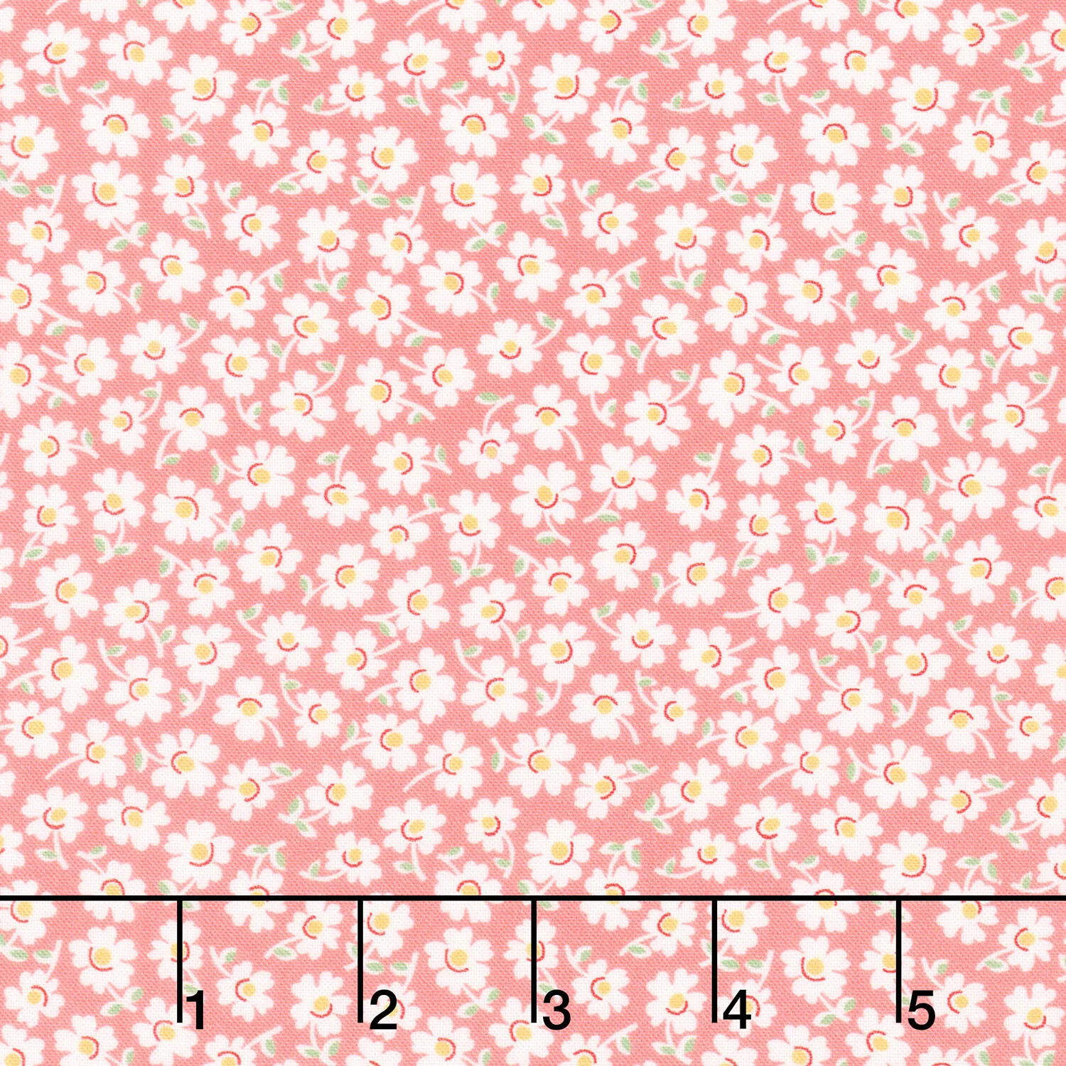 Aunt Grace Loves U - Packed Flowers Pink Yardage