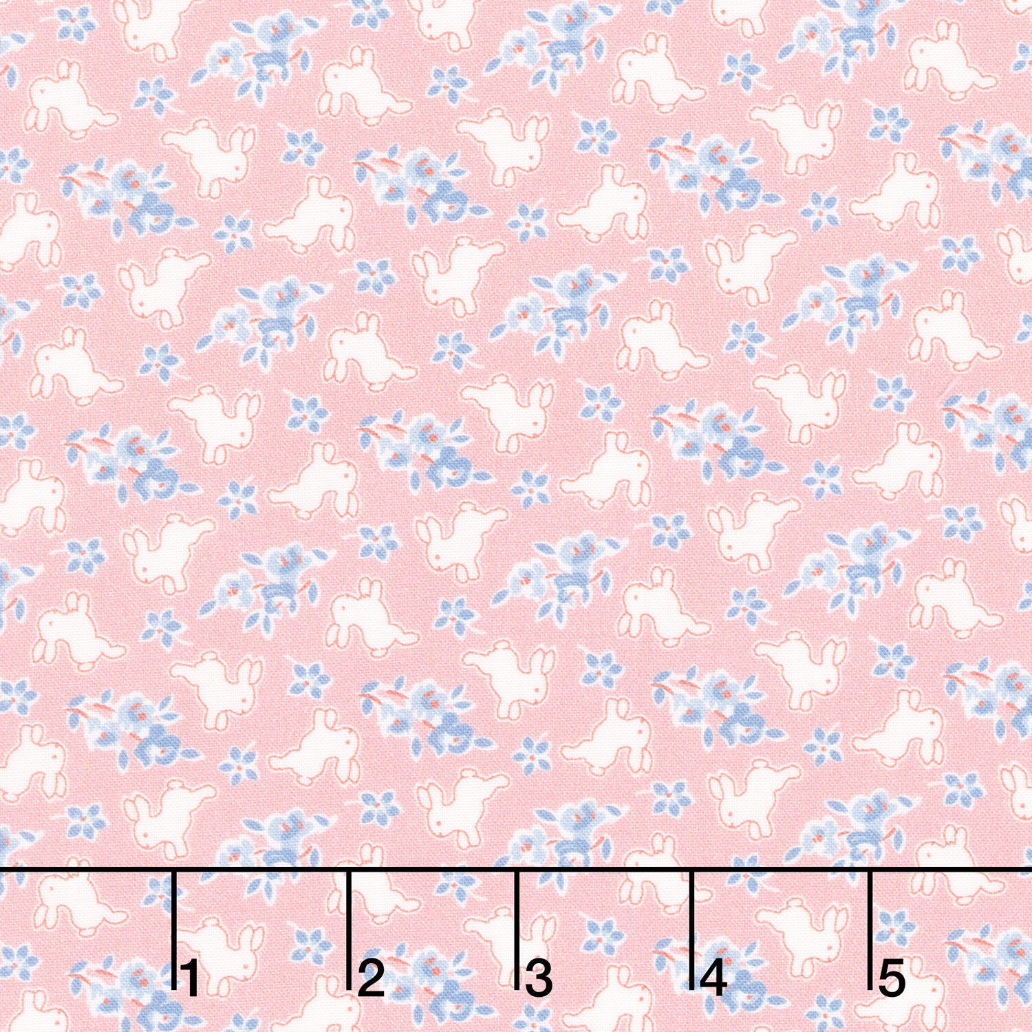 Aunt Grace Rock My Baby - Bunny Pink Yardage