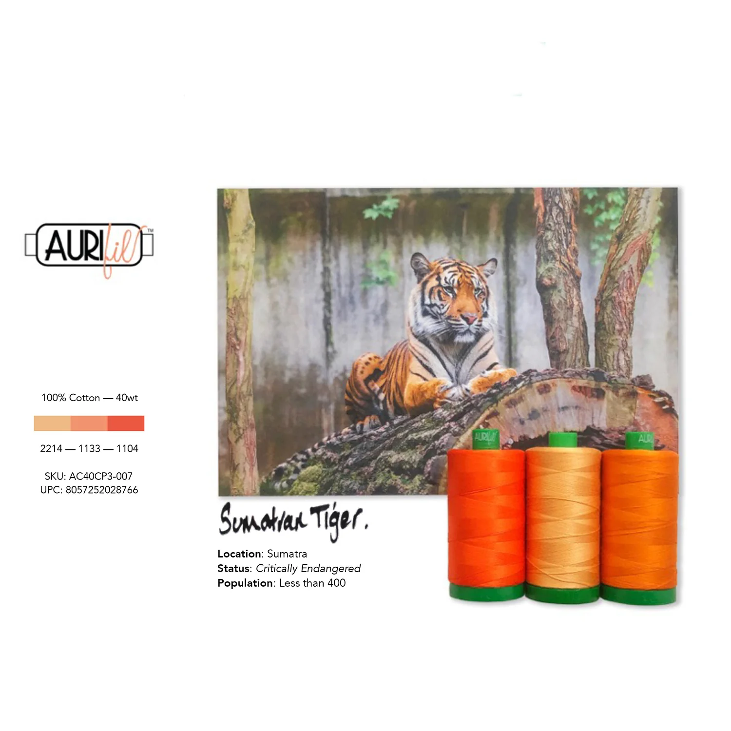 AURIfil™ Color Builder 40WT - Tiger Orange