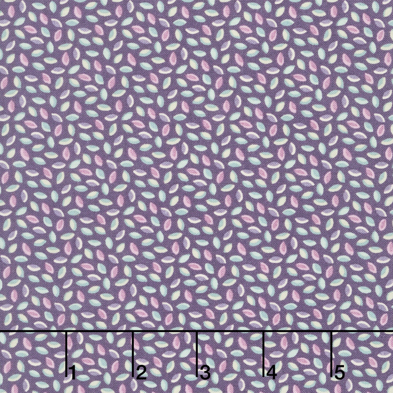 Autumn Bouquet - Pumpkin Seeds Purple Yardage