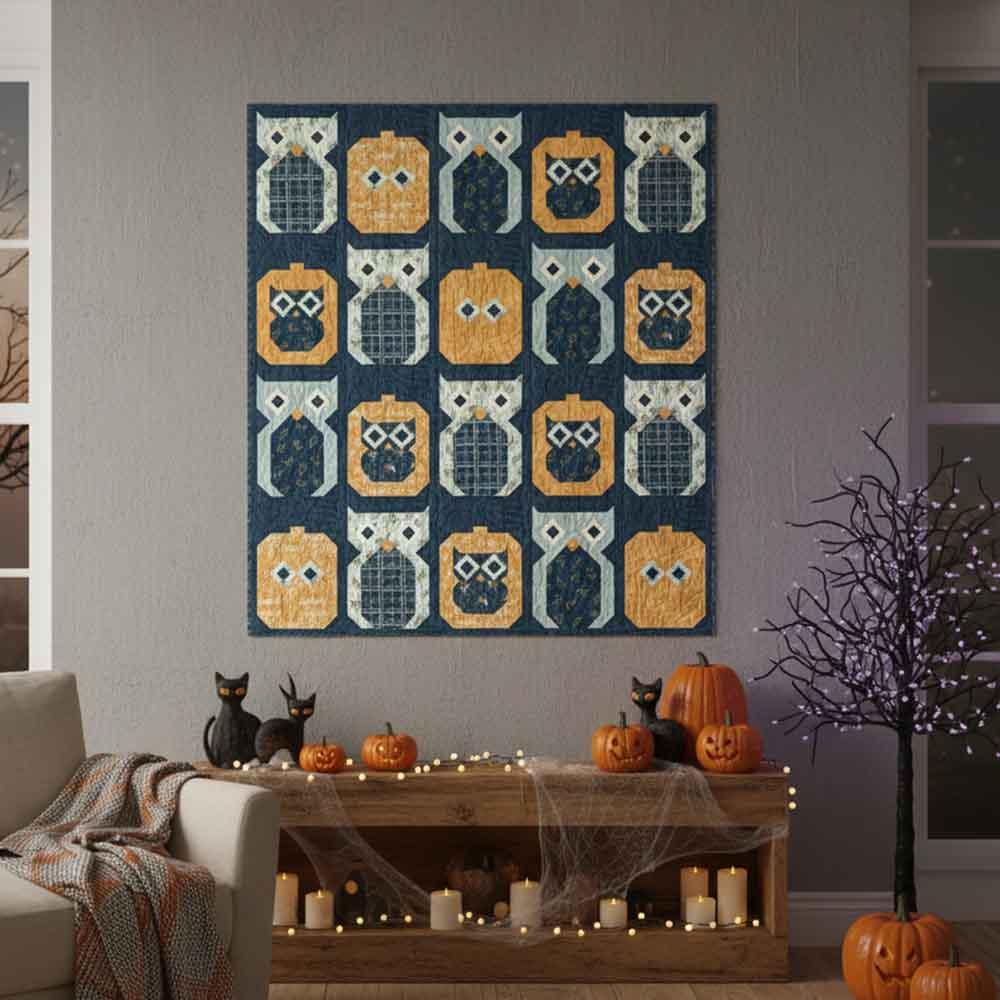 Autumn Owls Quilt - I Love Fall Most of All! - Deb Strain - Kit - Image 4
