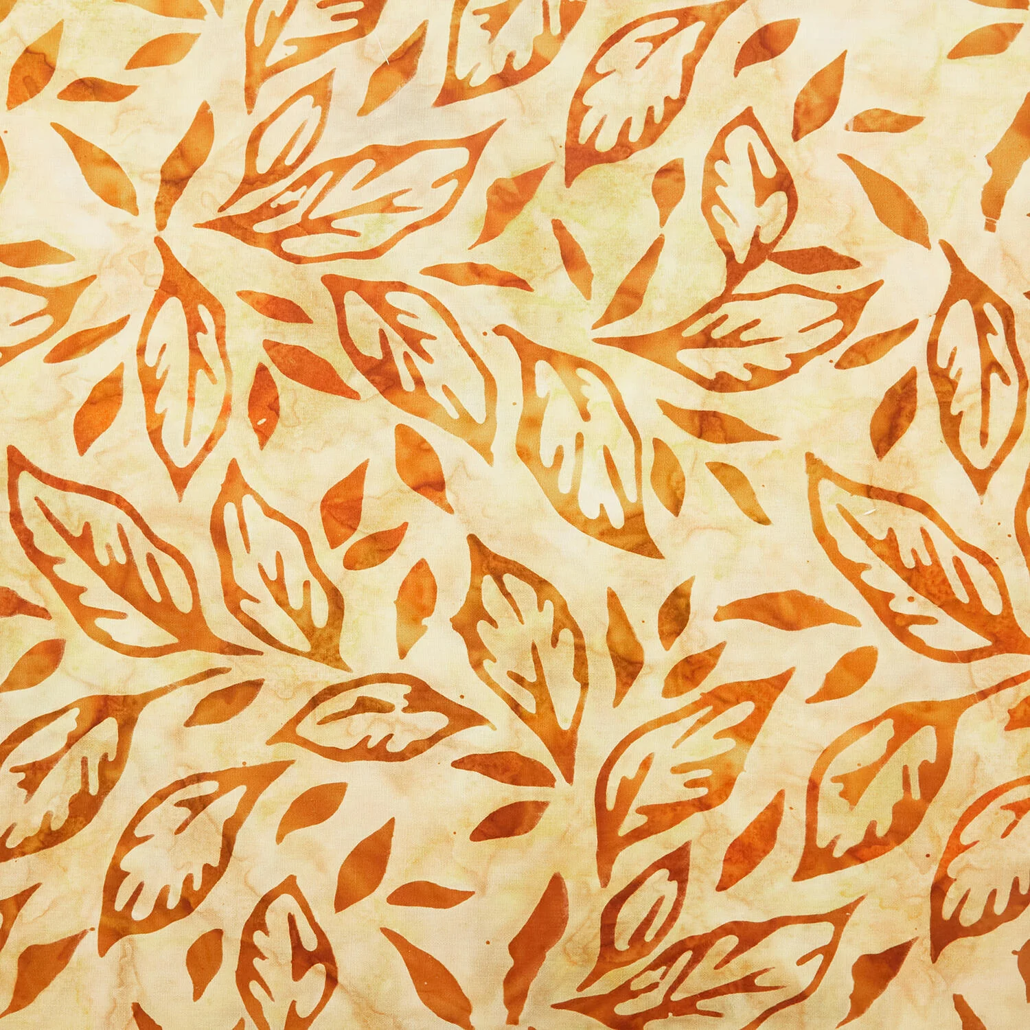 Autumn Skies Batiks Favorites - Gold Flowing Leaves 2 Yard Cut - Image 2