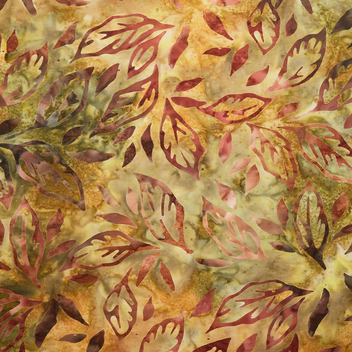 Autumn Skies Batiks Favorites - Harvest Flowing Leaves 2 Yard Cut - Image 2