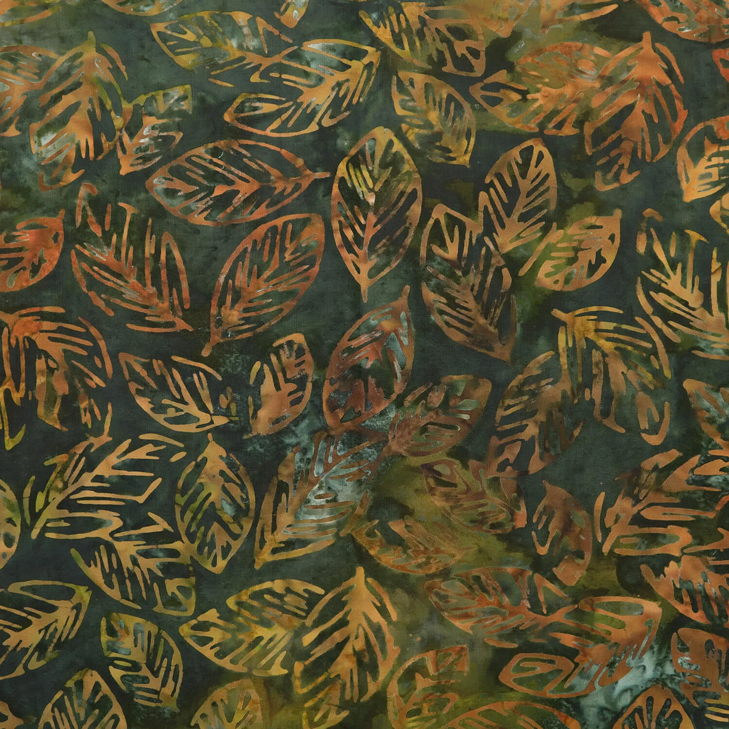 Autumn Skies Batiks Favorites - Pine Lined Leaves 2 Yard Cut - Image 2