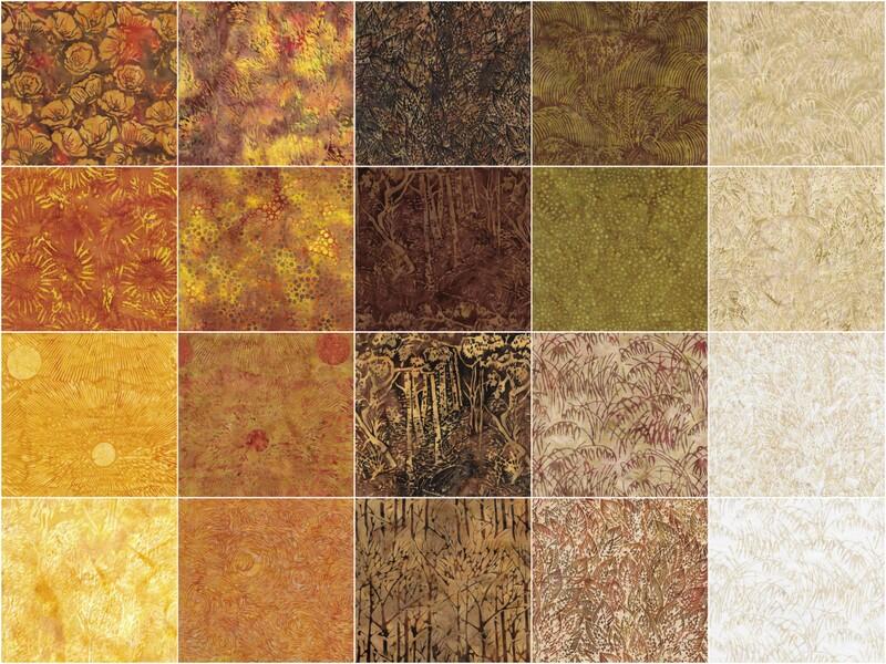 Autumn Sunset Batiks Strips - Image 3