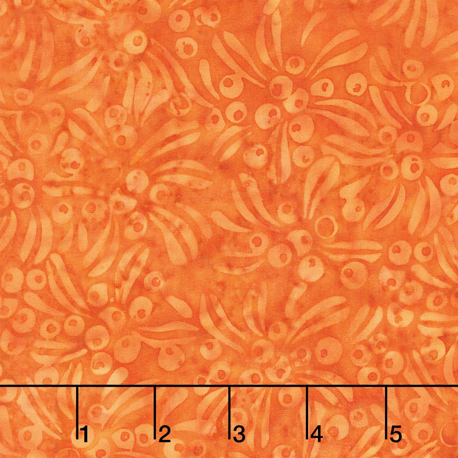 Autumn's Embrace Batiks - Berries Orange Vermillion Yardage