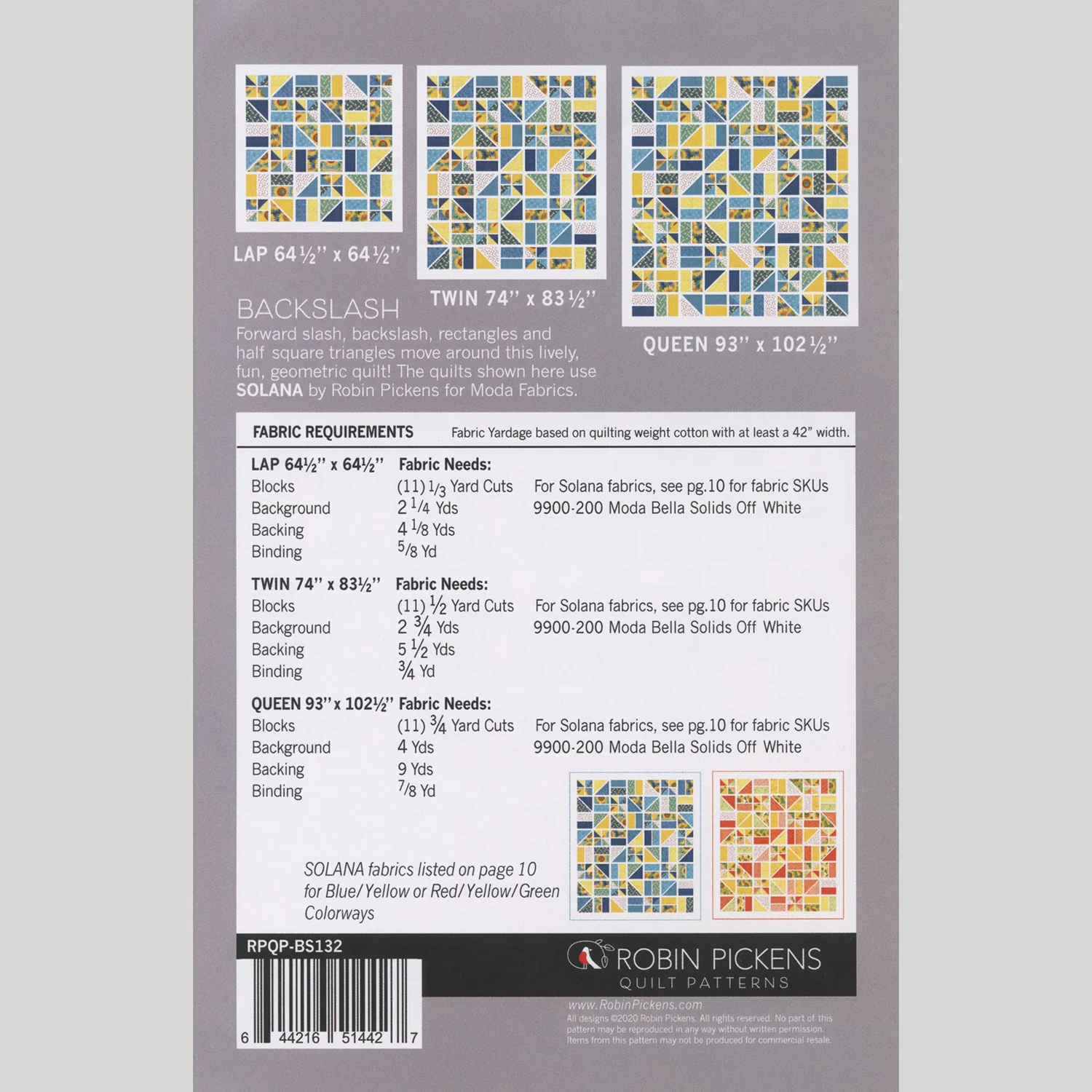 Backslash Quilt Pattern - Image 2