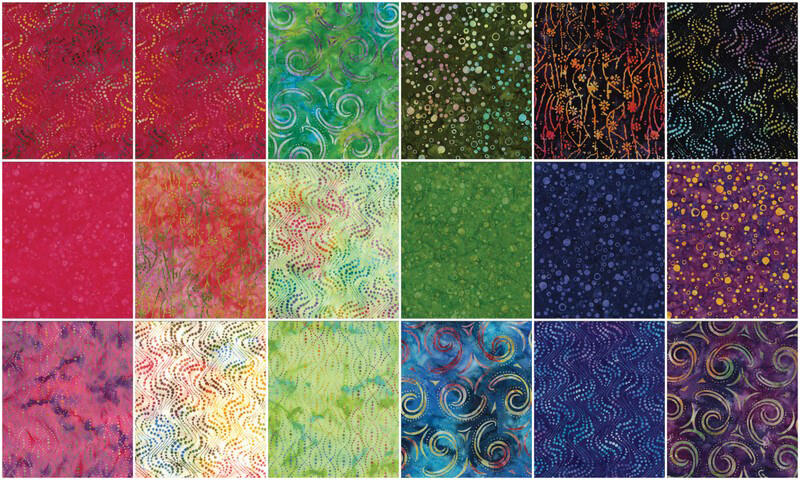 Bali Batiks Celebration Favorites 10" Squares - Image 3