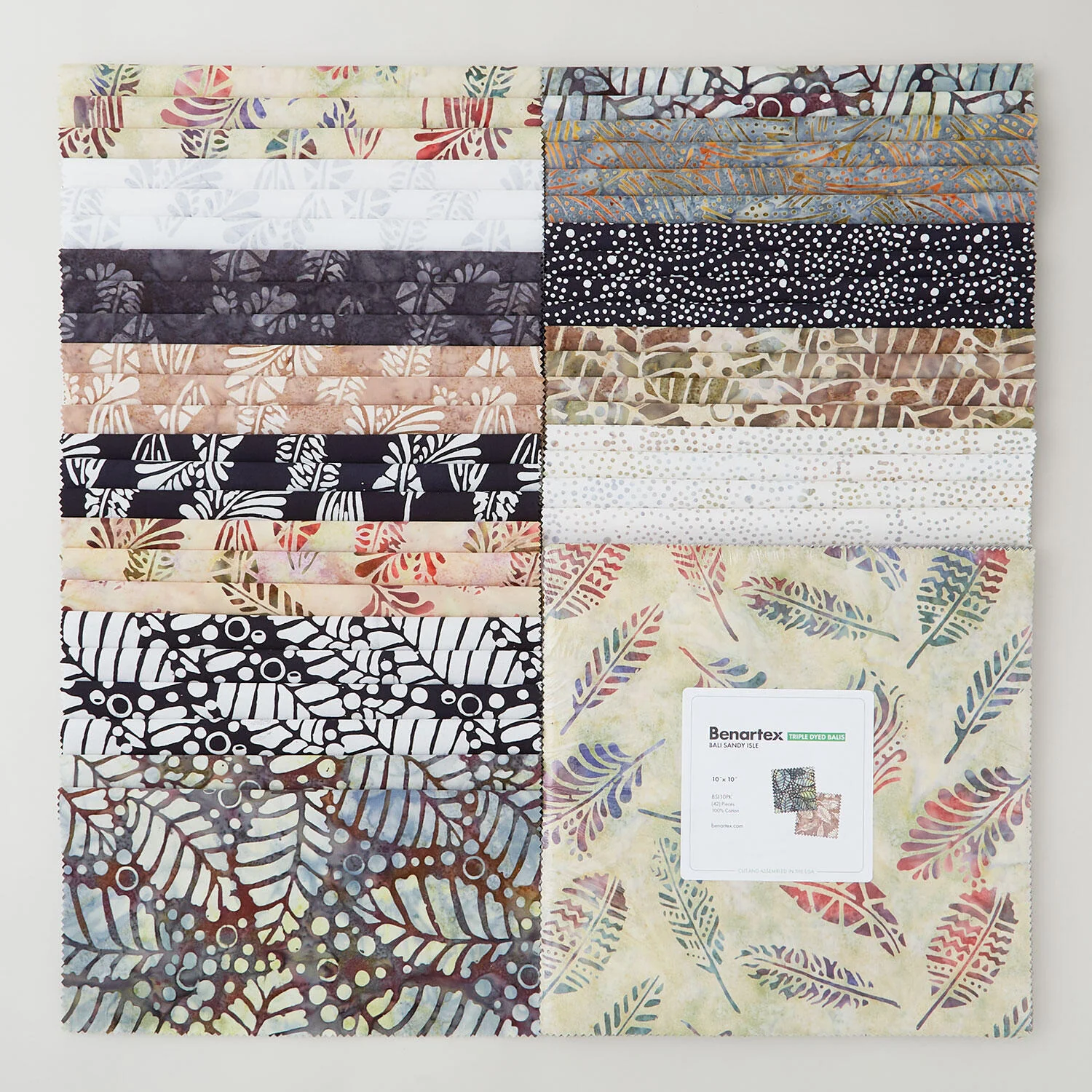 Bali Batiks Sandy Isle Favorites 10" Squares