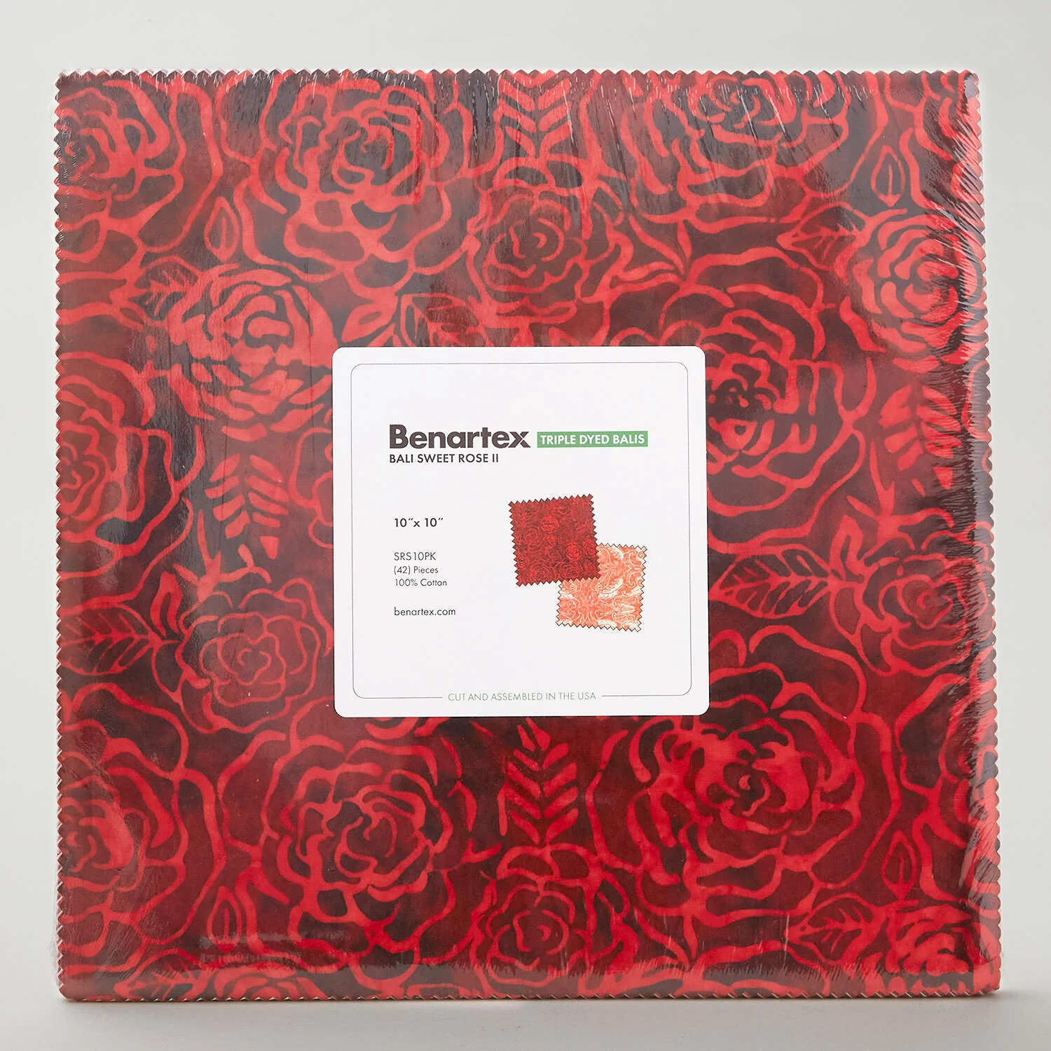 Bali Batiks Sweet Rose II Favorites 10" Squares - Image 2