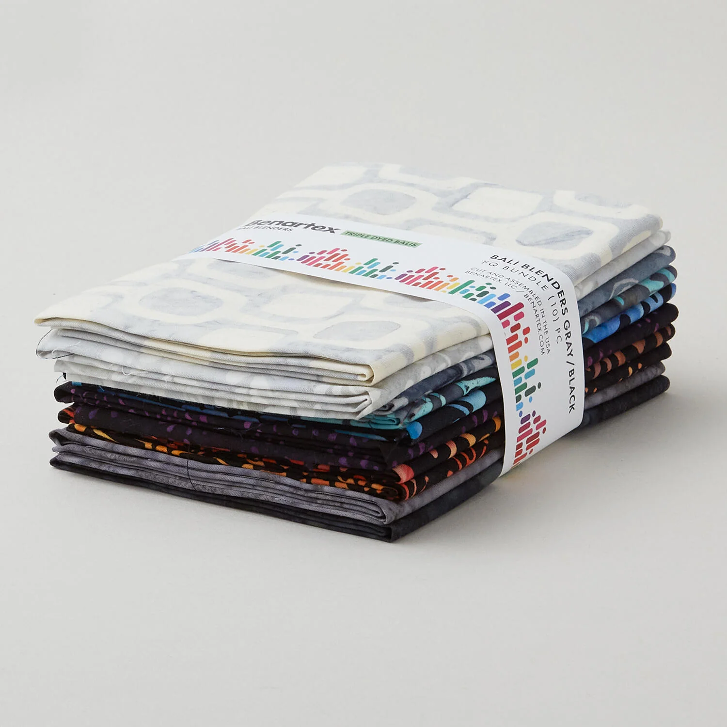 Bali Blenders Gray/Black Fat Quarter Bundle - 10 Piece - Image 2