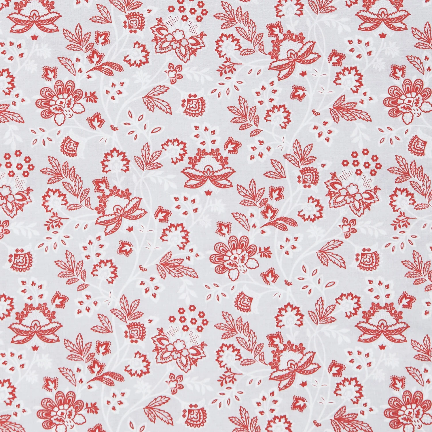 Bandana Medley - Bandana Floral Gray/Red 2 Yard Cut - Image 2