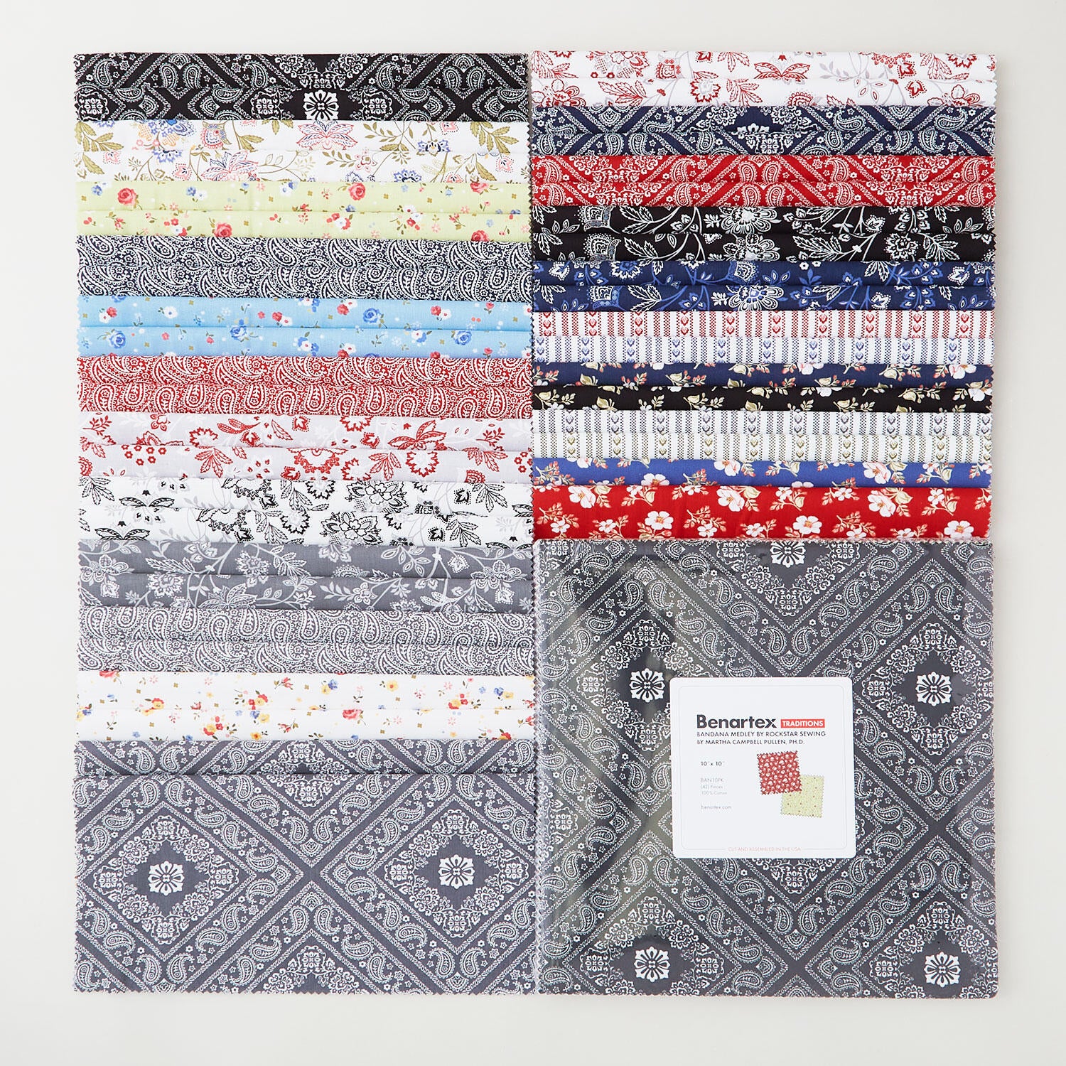 Bandana Medley Favorites 10" Squares