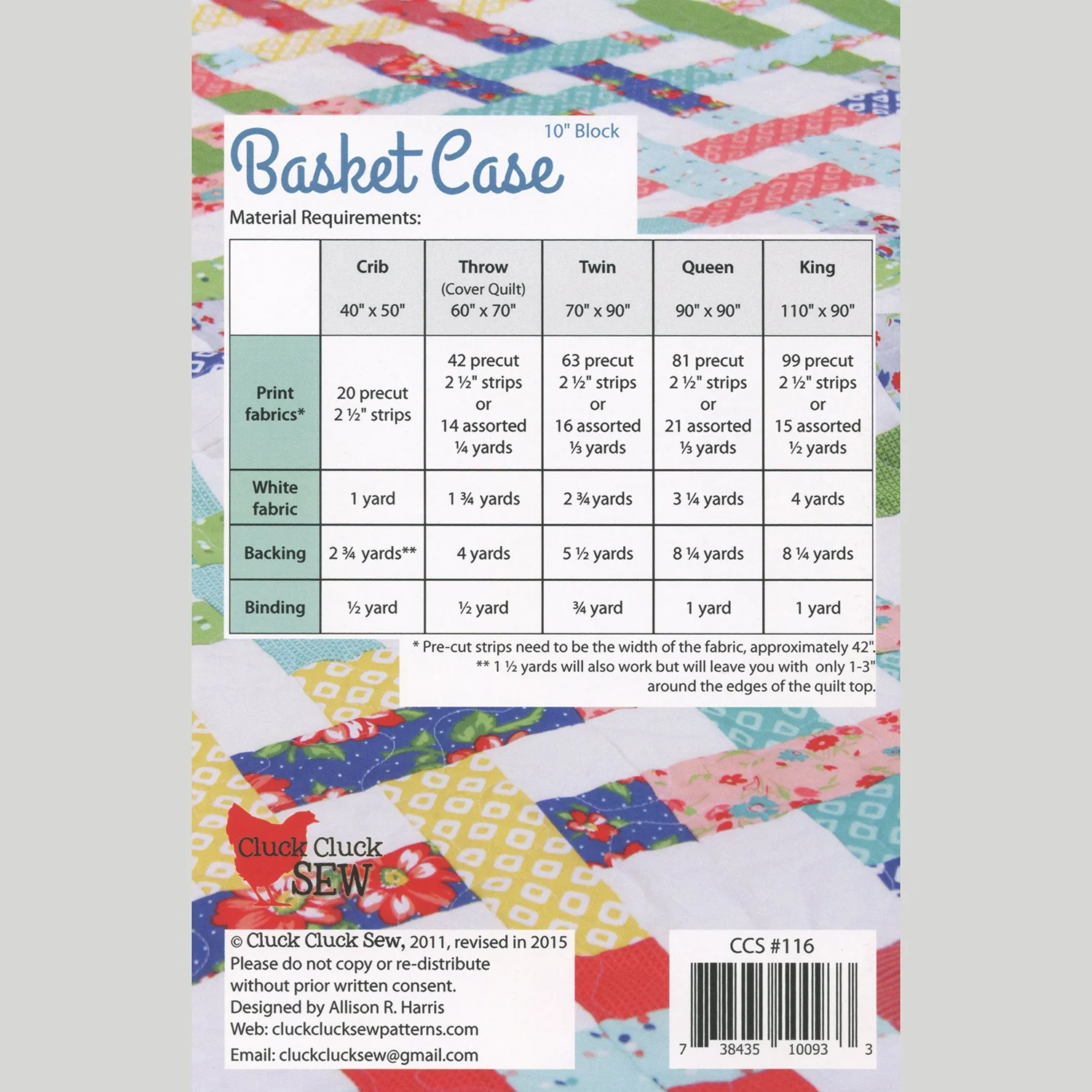Basket Case Quilt Pattern - Image 2