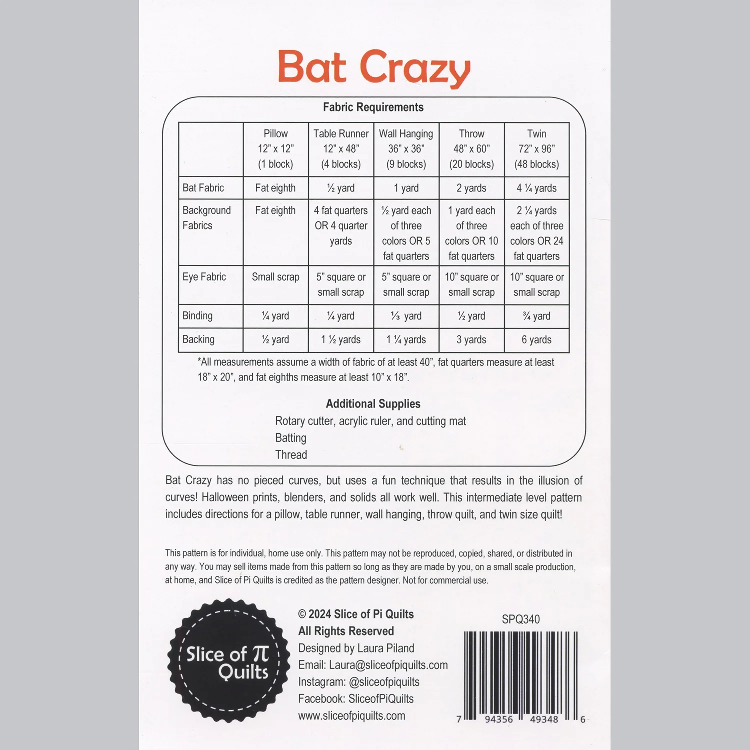 Bat Crazy Quilt Pattern - Image 2