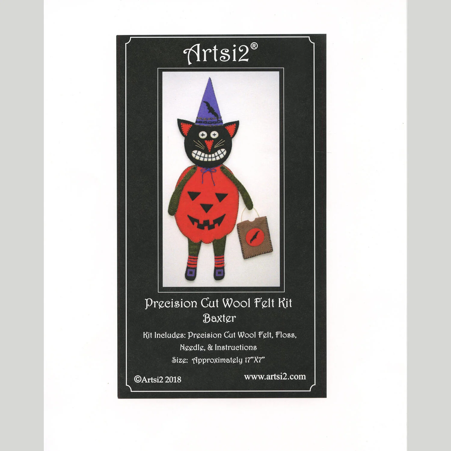 Baxter Halloween Cat Wool Felt Ornament Kit - Image 4