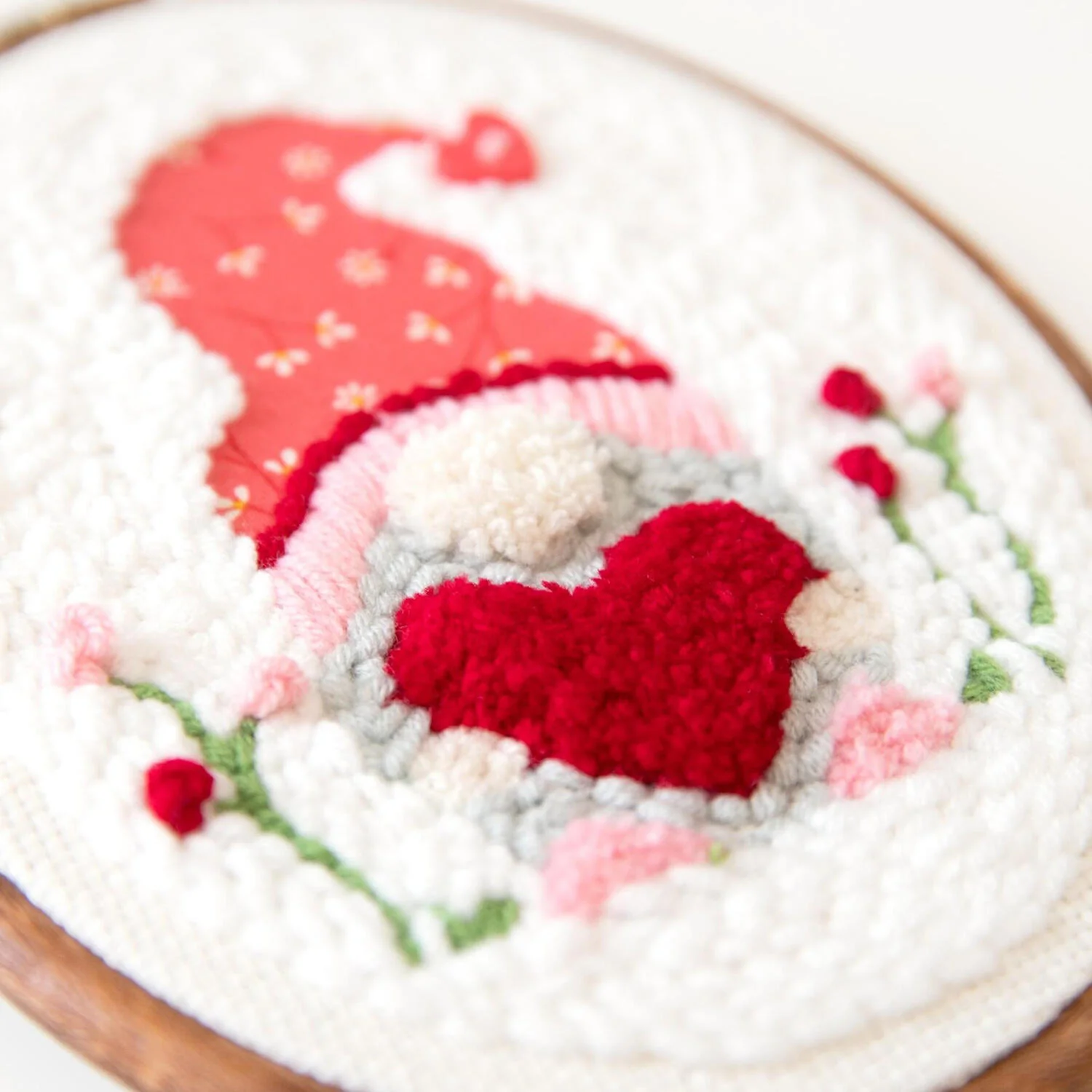 Be My Gnomie? Punch Needle Hoop Kit - Image 3