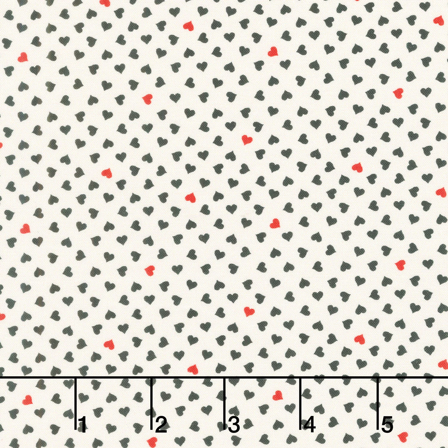Be My Valentine - Hearts Cream Yardage