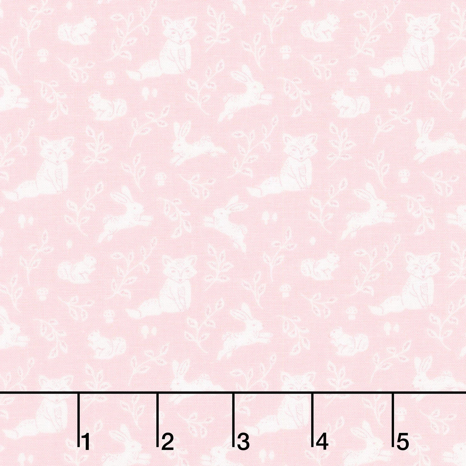 Beautiful Bowquets - Animals Light Pink Cream Yardage