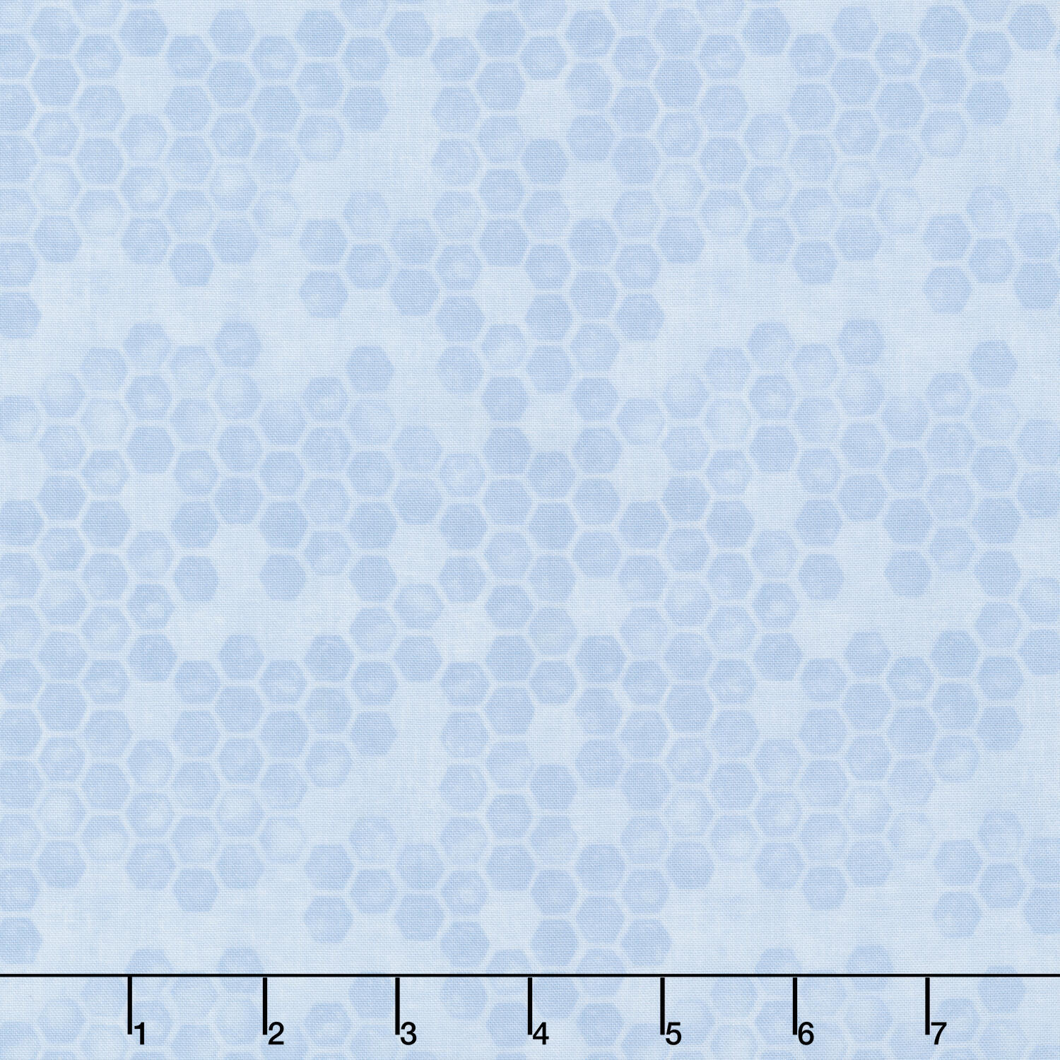 Bees & Blooms - Honeycomb Blue Yardage