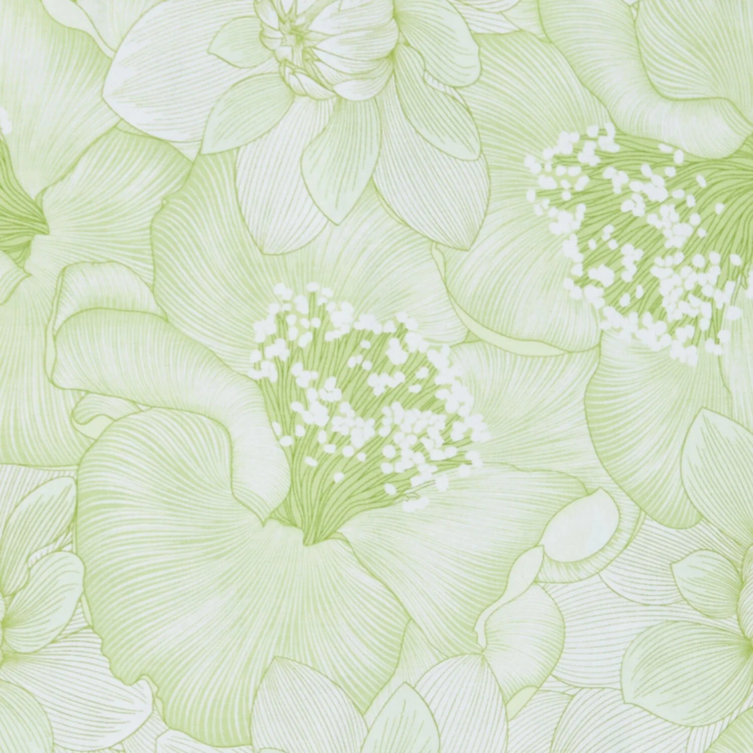 Begins with Mum - Poppies Lime 2 Yard Cut - Image 2